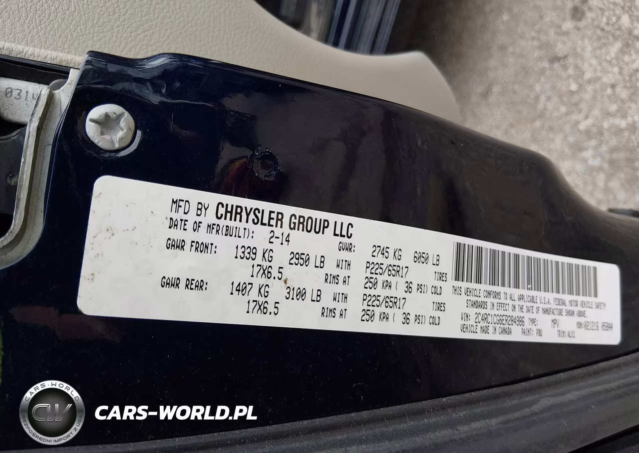 2014 Chrysler Town & Country Touring-L VIN:2C4RC1CG6ER284986 - 9