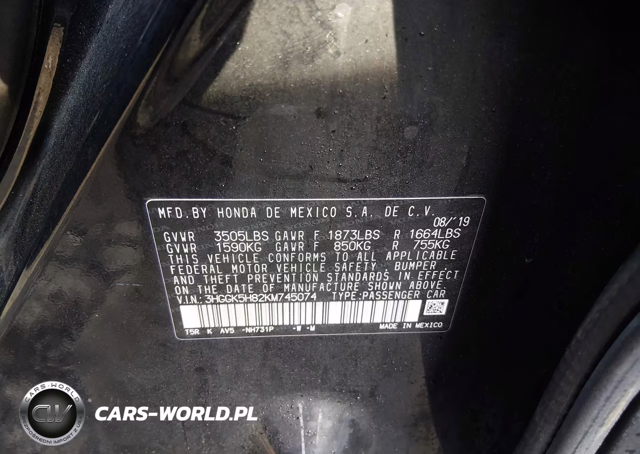 2019 Honda Fit Ex VIN:3HGGK5H82KM745074 - 9