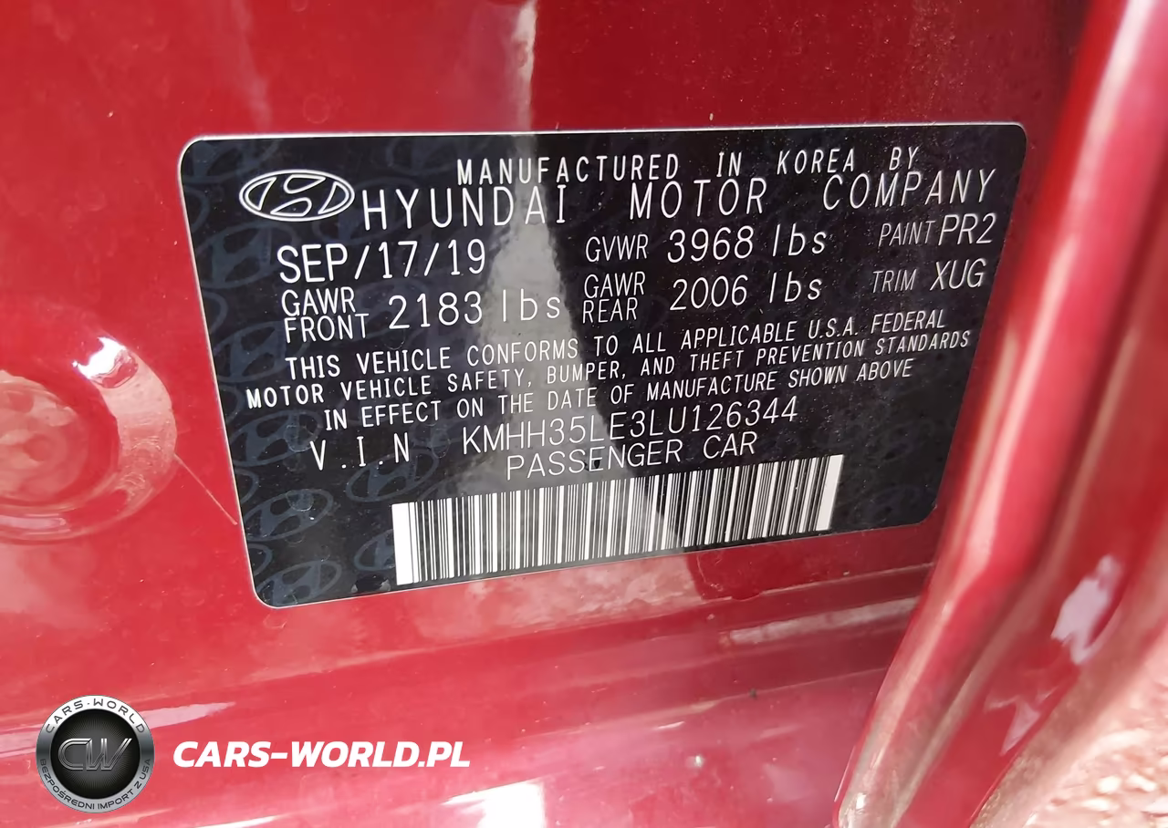2020 Hyundai Elantra Gt VIN:KMHH35LE3LU126344 - 9
