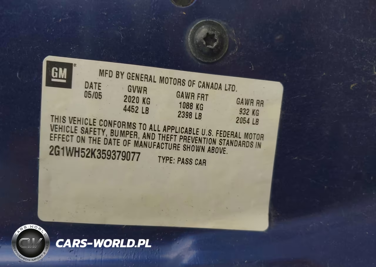 2005 Chevrolet Impala Ls VIN:2G1WH52K359379077 - 9