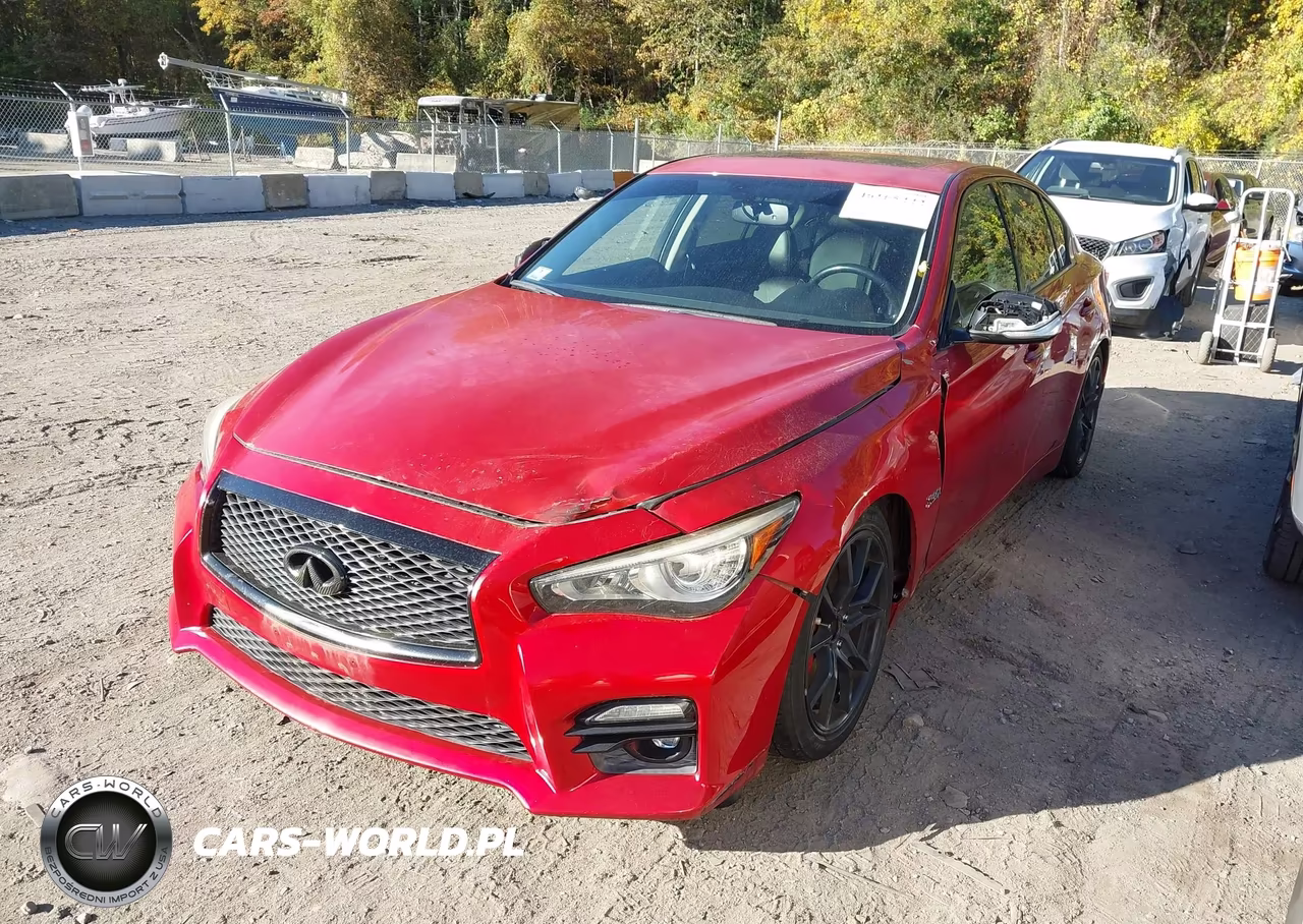 2017 Infiniti Q50 3.0T Red Sport 400 VIN:JN1FV7AR4HM870682 - 2