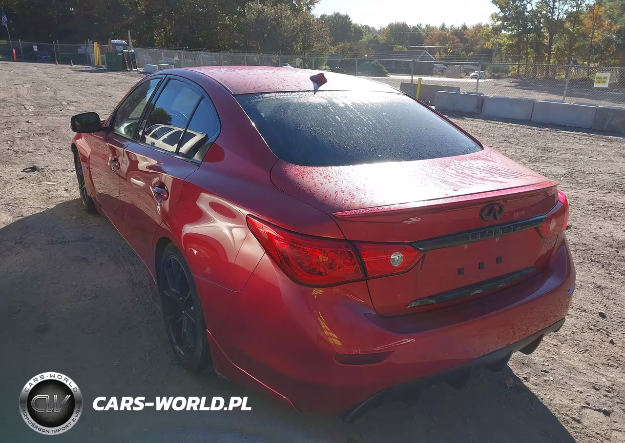 2017 Infiniti Q50 3.0T Red Sport 400 VIN:JN1FV7AR4HM870682 - 3
