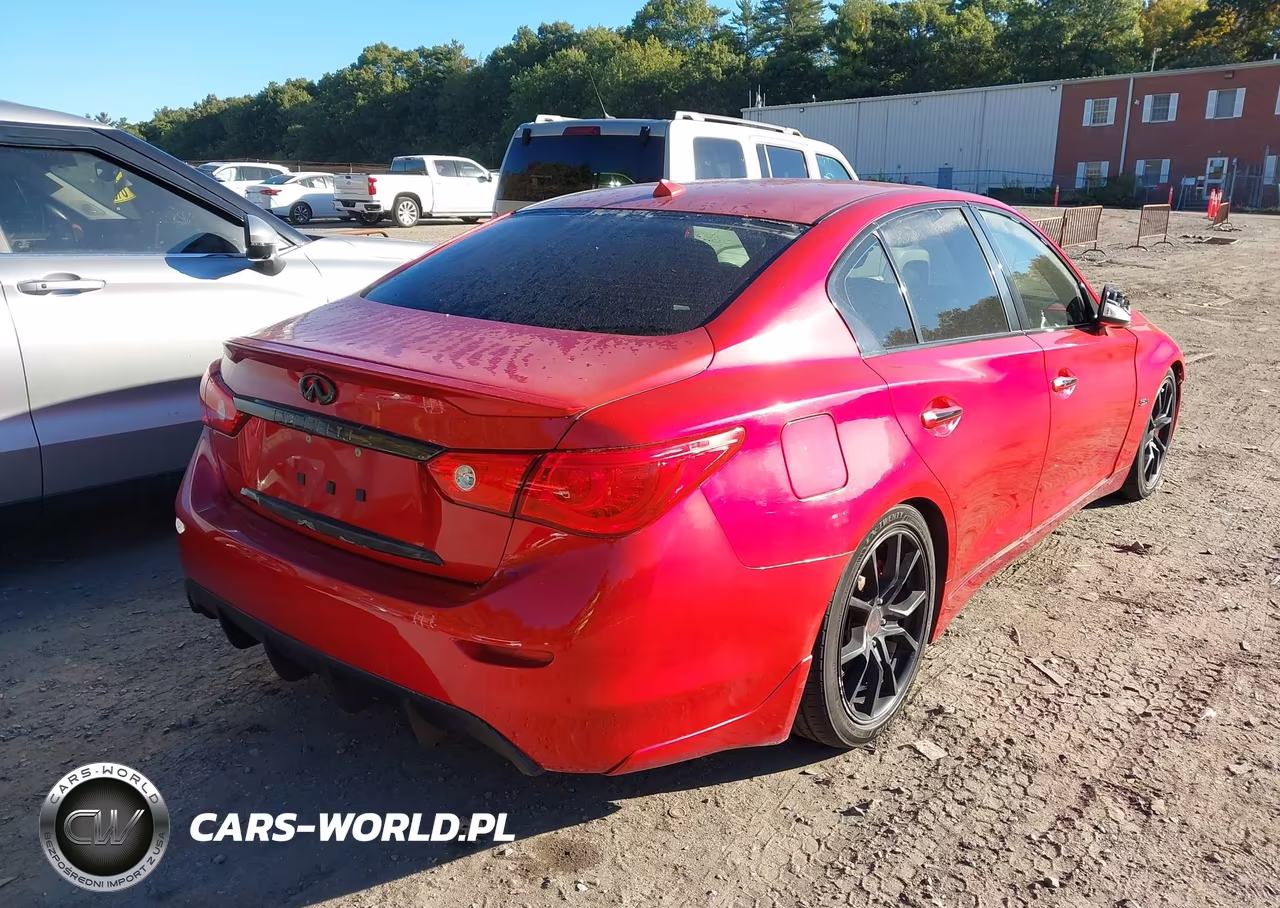 2017 Infiniti Q50 3.0T Red Sport 400 VIN:JN1FV7AR4HM870682 - 4