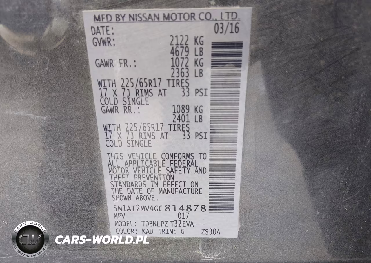 2016 Nissan Rogue S VIN:5N1AT2MV4GC814878 - 9