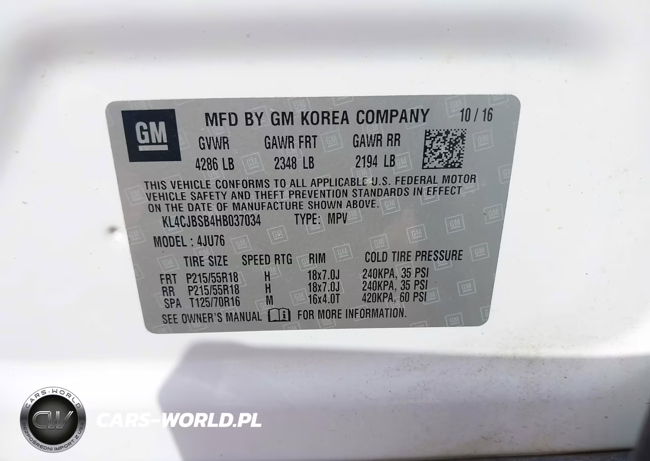 2017 Buick Encore Preferred Ii VIN:KL4CJBSB4HB037034 - 9