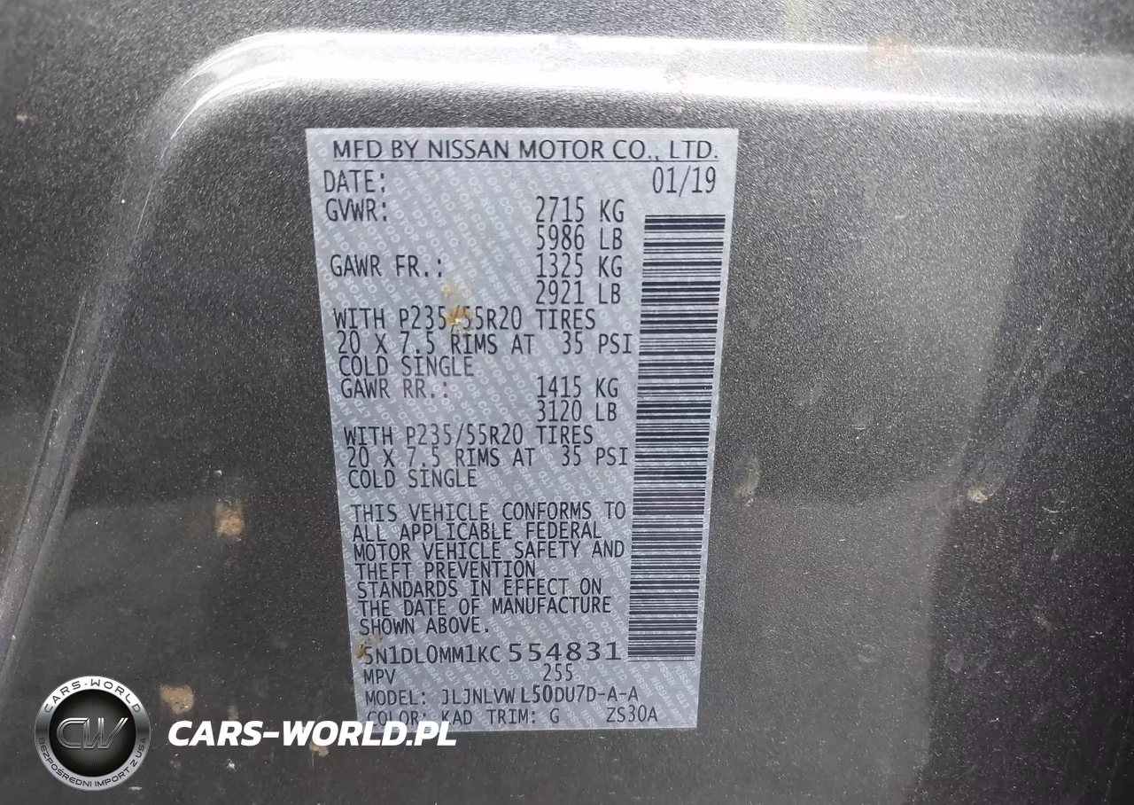 2019 Infiniti Qx60 Luxe VIN:5N1DL0MM1KC554831 - 9