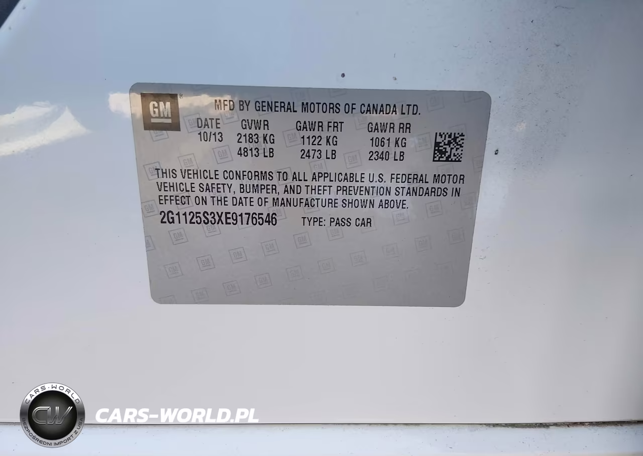 2014 Chevrolet Impala 2Lt VIN:2G1125S3XE9176546 - 9