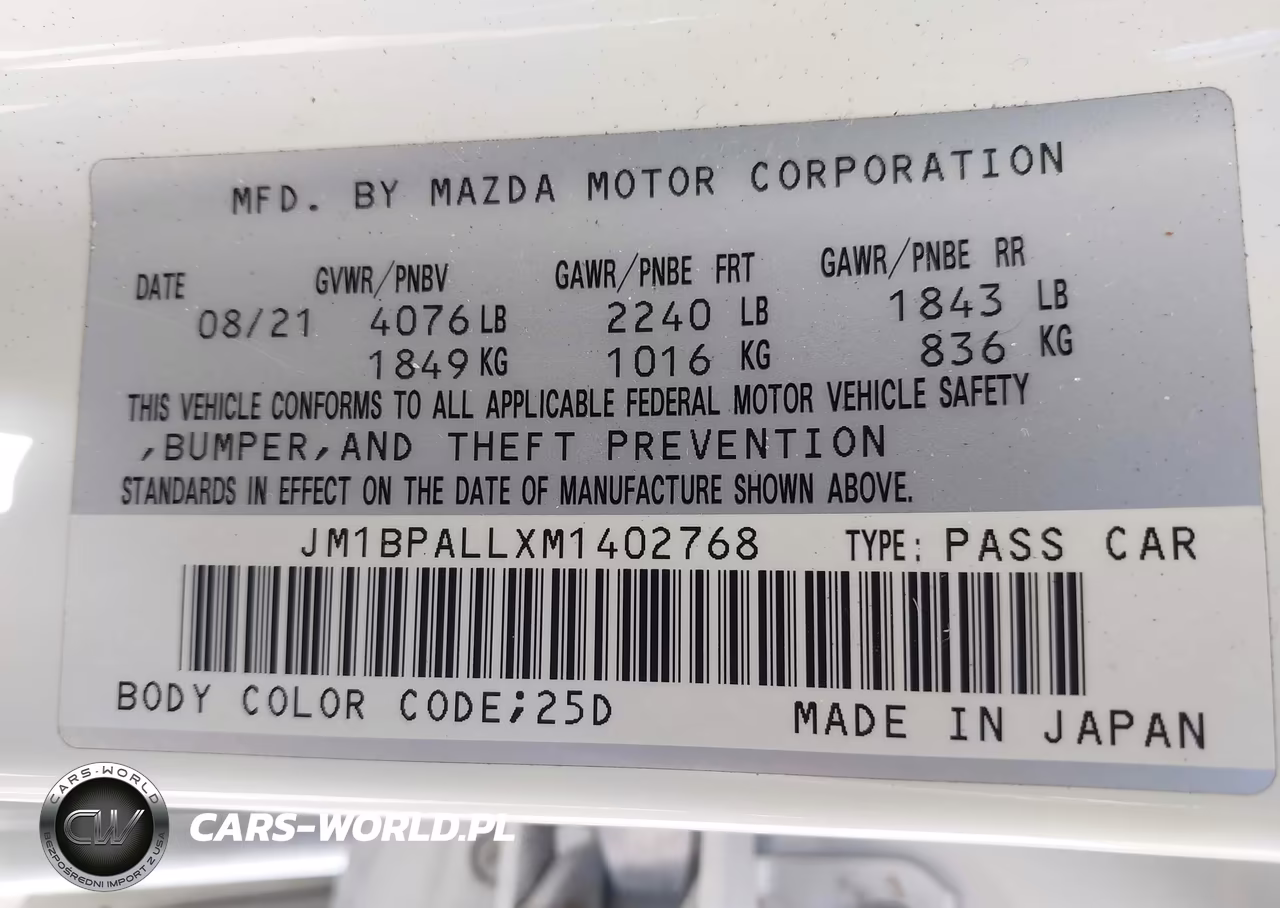2021 Mazda Mazda3 Preferred VIN:JM1BPALLXM1402768 - 9