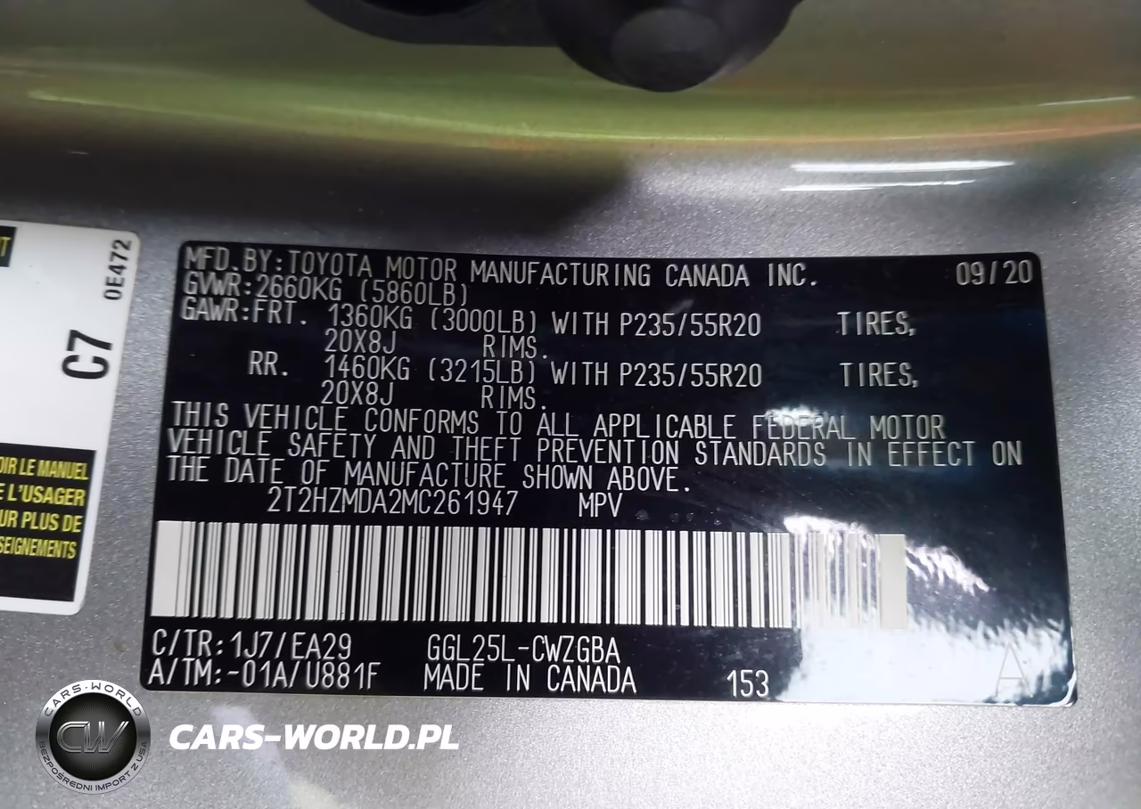 2021 Lexus Rx 350 VIN:2T2HZMDA2MC261947 - 9
