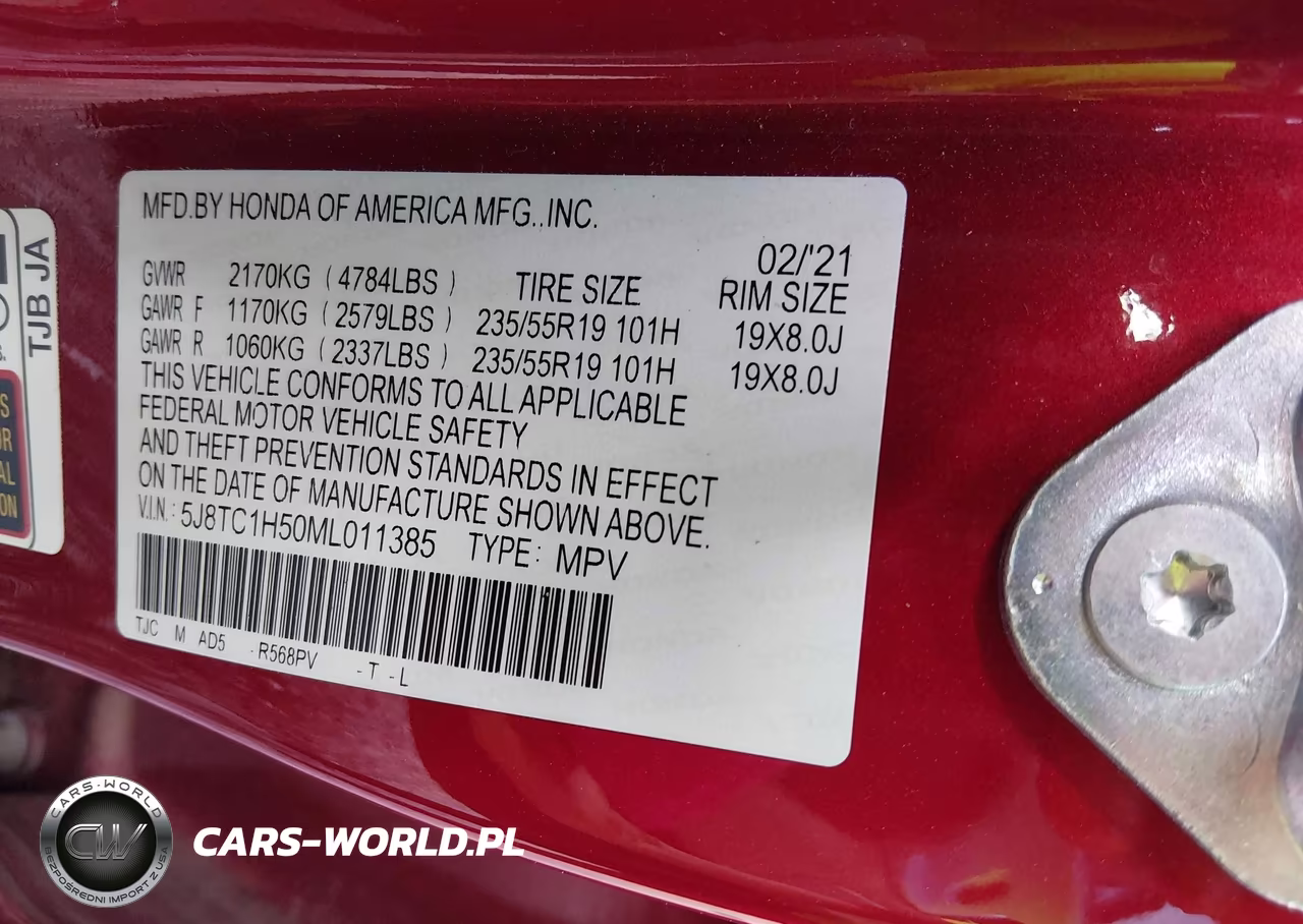 2021 Acura Rdx Technology Package VIN:5J8TC1H50ML011385 - 9