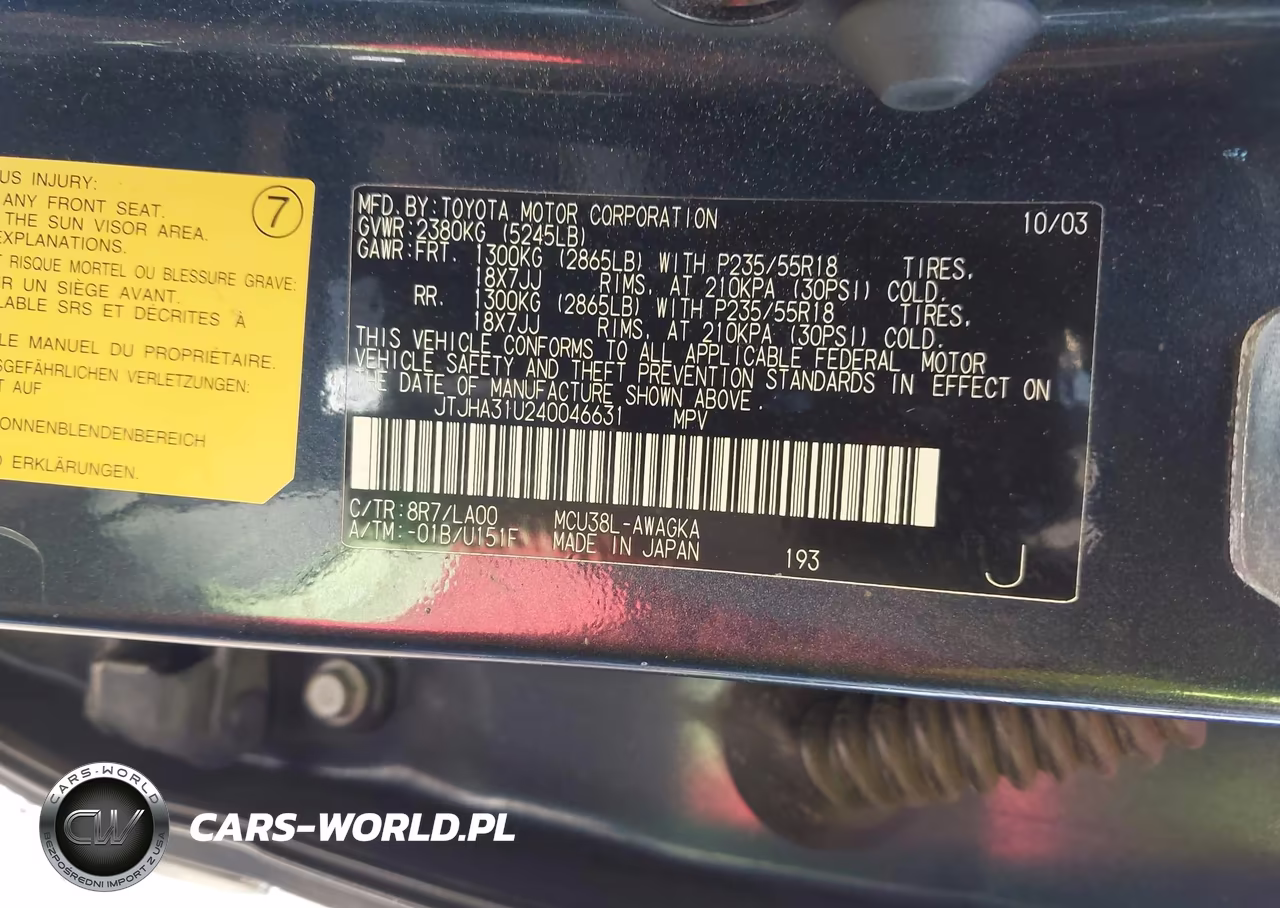 2004 Lexus Rx 330 VIN:JTJHA31U240046631 - 9