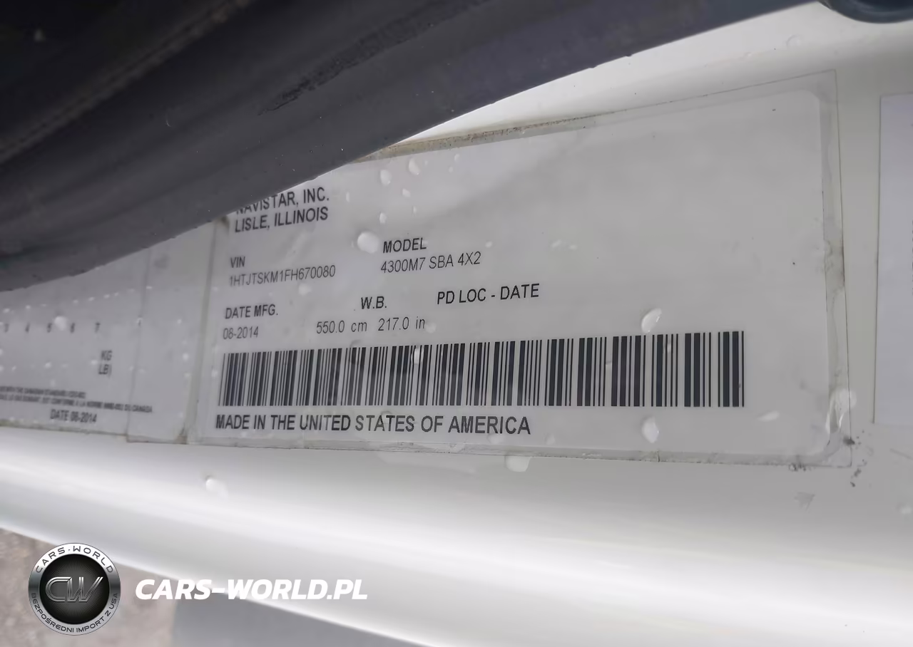 2015 International 4000 4300 VIN:1HTJTSKM1FH670080 - 9