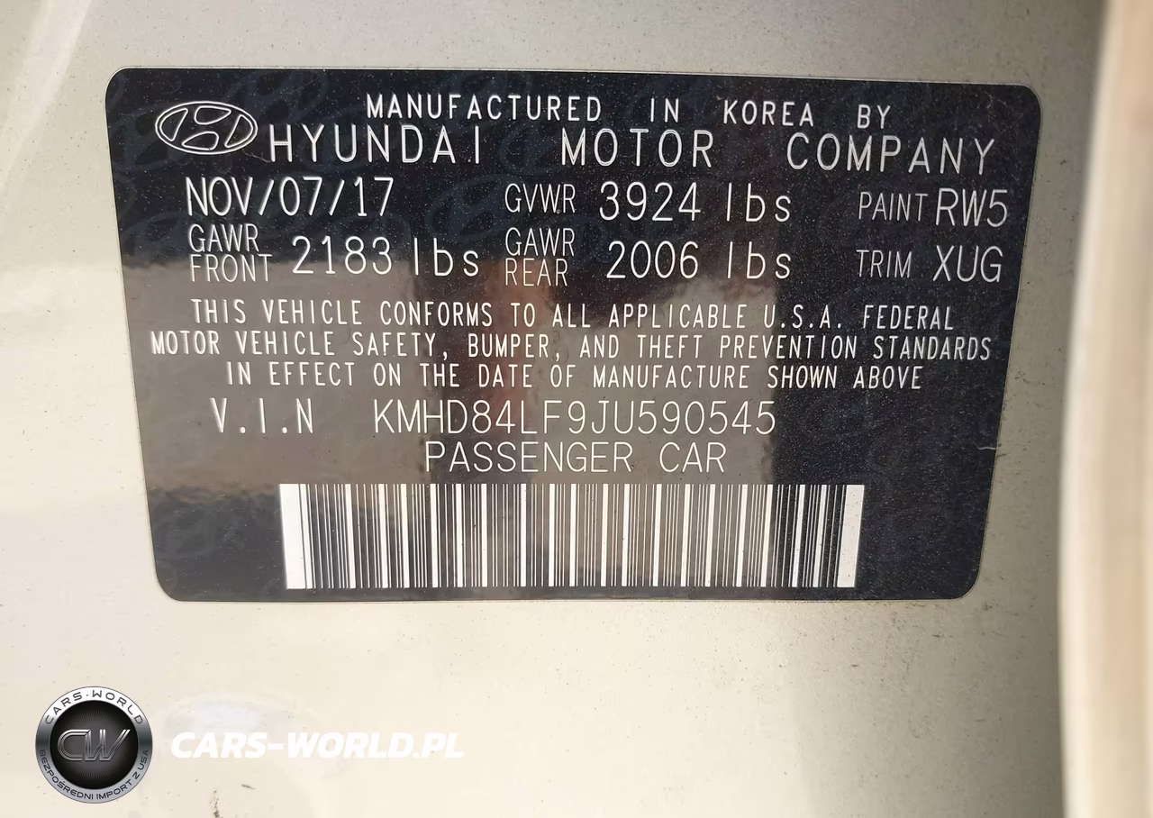 2018 Hyundai Elantra Sel VIN:KMHD84LF9JU590545 - 9