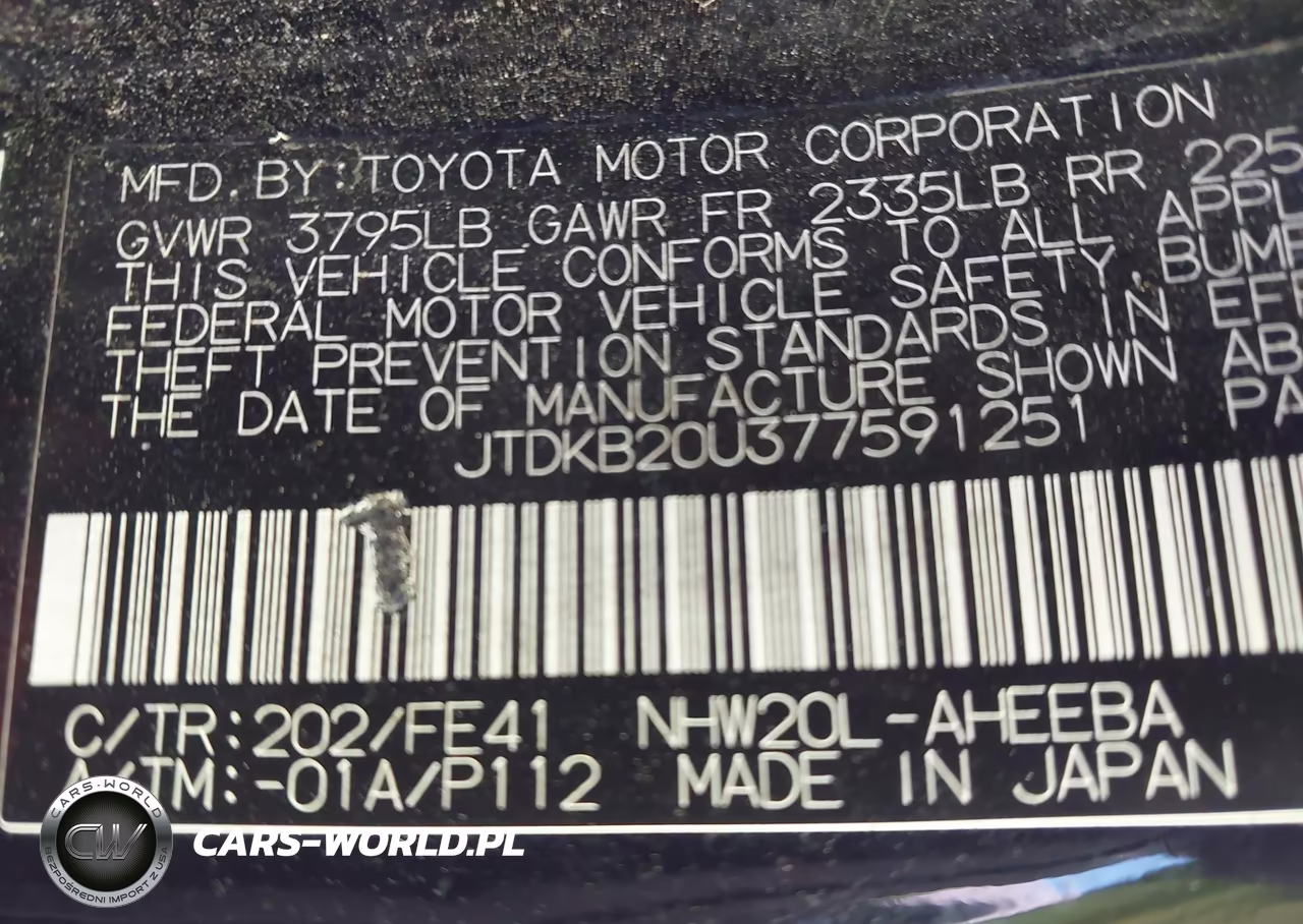 2007 Toyota Prius VIN:JTDKB20U377591251 - 9
