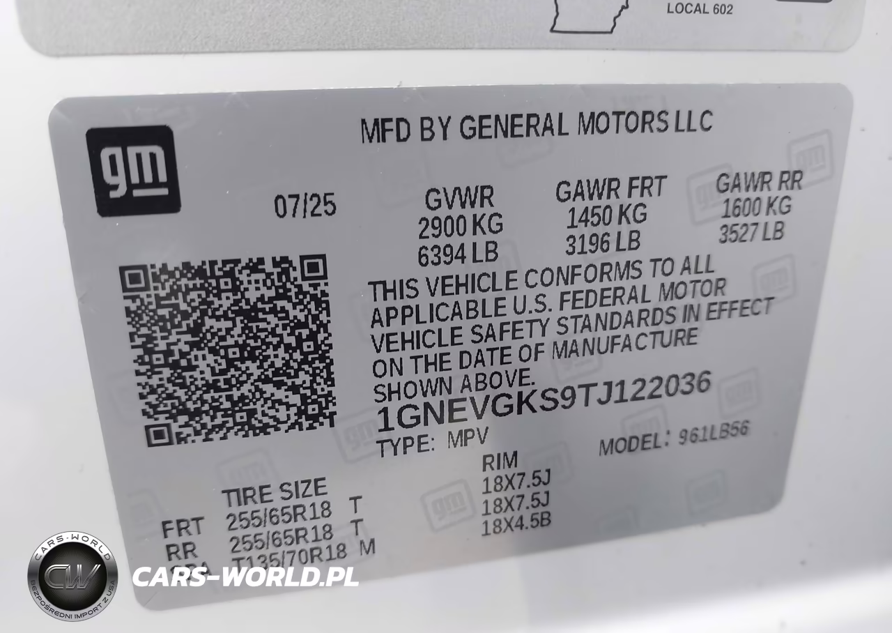 2026 Chevrolet Traverse Awd Lt VIN:1GNEVGKS9TJ122036 - 9