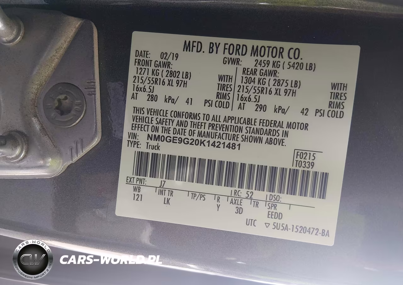 2019 Ford Transit Connect Titanium VIN:NM0GE9G20K1421481 - 9