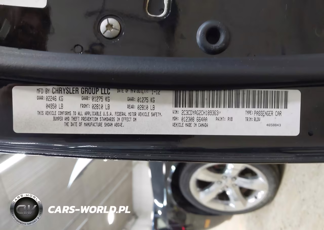 2012 Dodge Challenger Sxt VIN:2C3CDYAG2CH189363 - 9