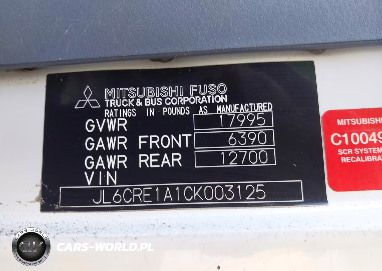 2012 Mitsubishi Fuso Truck Fe Fec92S VIN:JL6CRE1A1CK003125 - 8