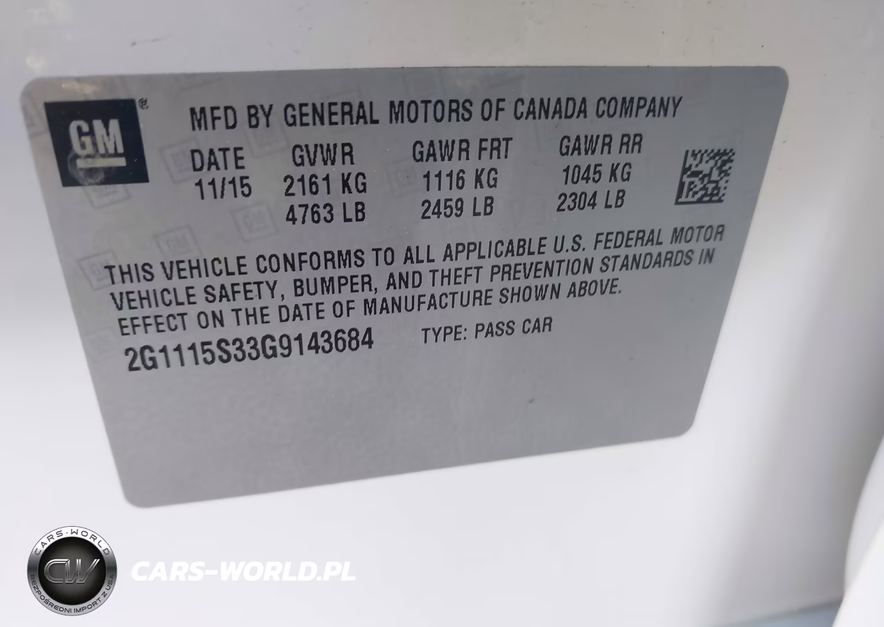 2016 Chevrolet Impala 2Lt VIN:2G1115S33G9143684 - 9