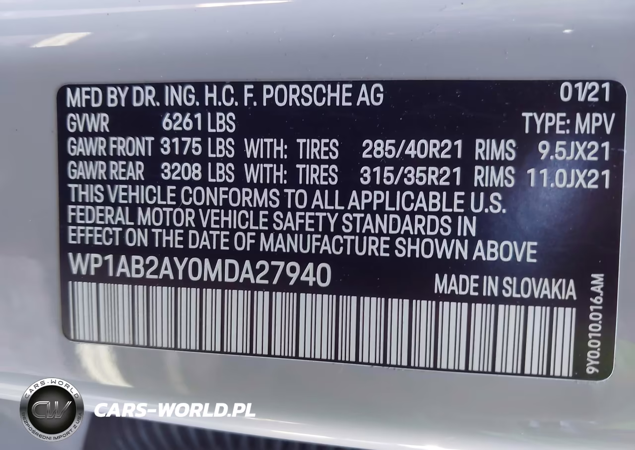 2021 Porsche Cayenne S VIN:WP1AB2AY0MDA27940 - 9