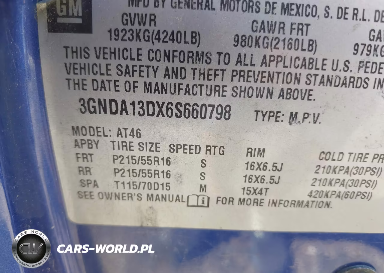 2006 Chevrolet Hhr Ls VIN:3GNDA13DX6S660798 - 9