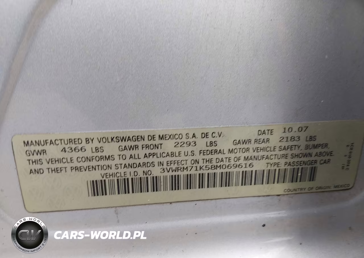 2008 Volkswagen Jetta Se-Sel VIN:3VWRM71K58M069616 - 9