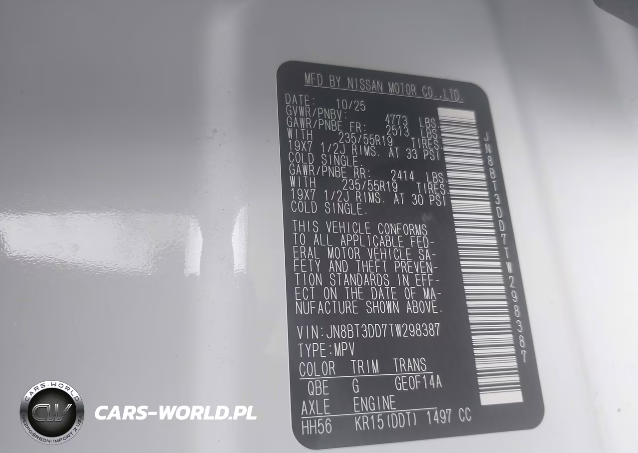 2026 Nissan Rogue Platinum VIN:JN8BT3DD7TW298387 - 9