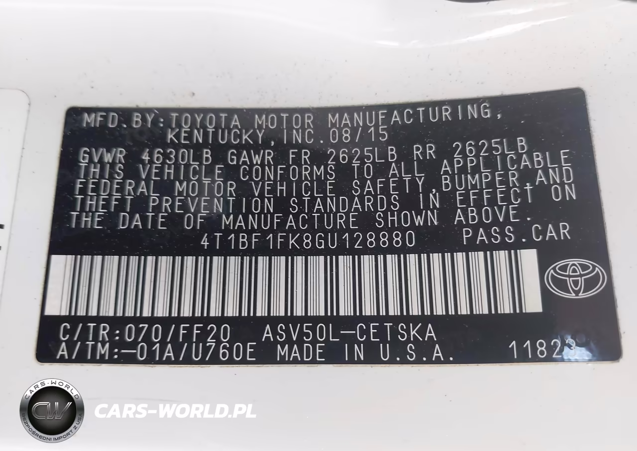 2016 Toyota Camry Se VIN:4T1BF1FK8GU128880 - 9
