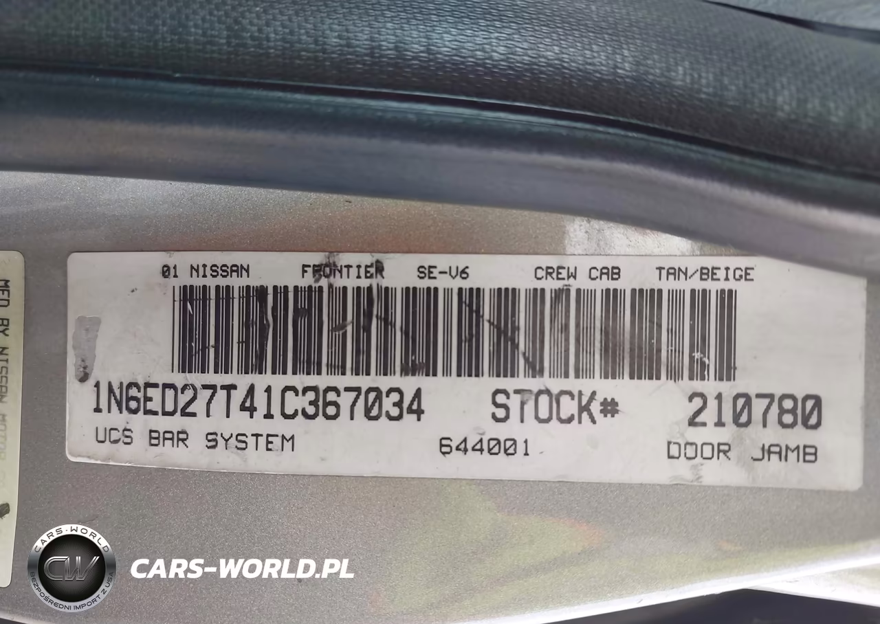 2001 Nissan Frontier Se-V6 VIN:1N6ED27T41C367034 - 9