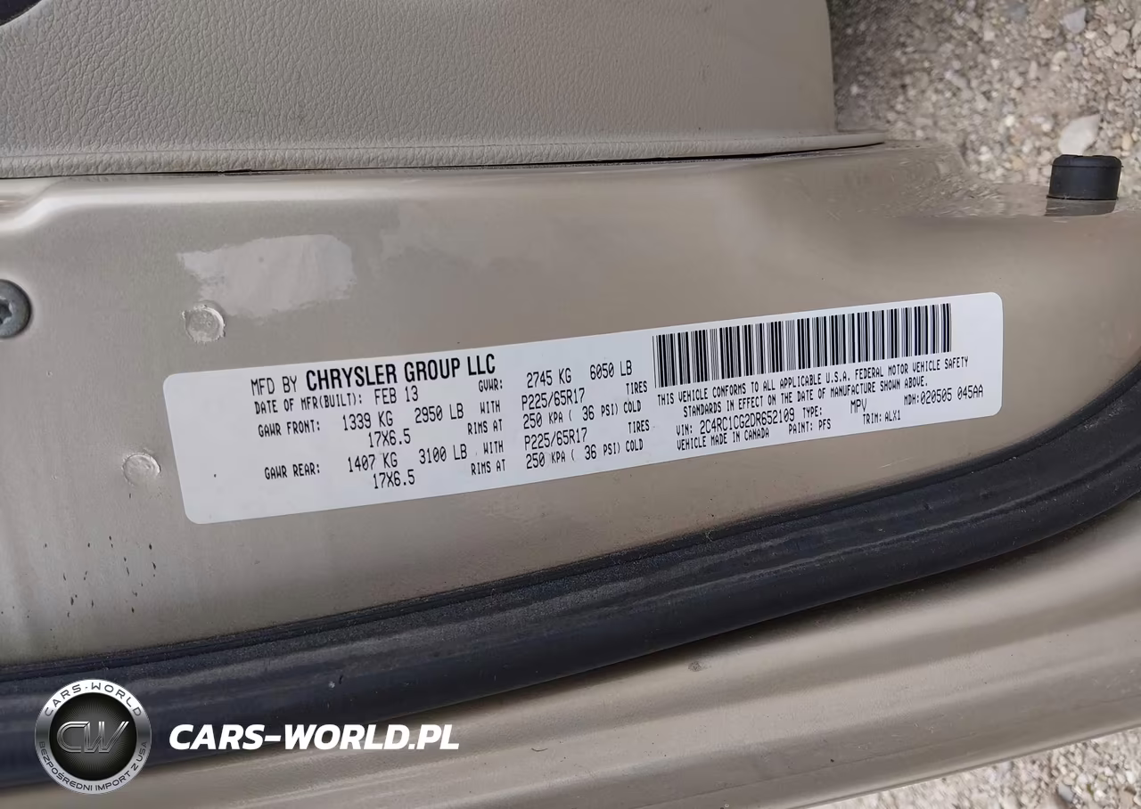 2013 Chrysler Town & Country Touring-L VIN:2C4RC1CG2DR652109 - 9