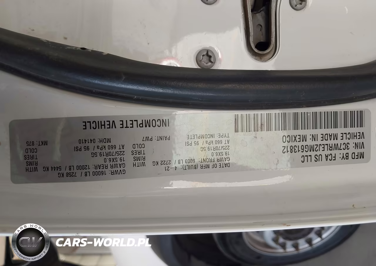 2021 Ram 4500 Chassis Cab Tradesman VIN:3C7WRLEJ2MG613812 - 9
