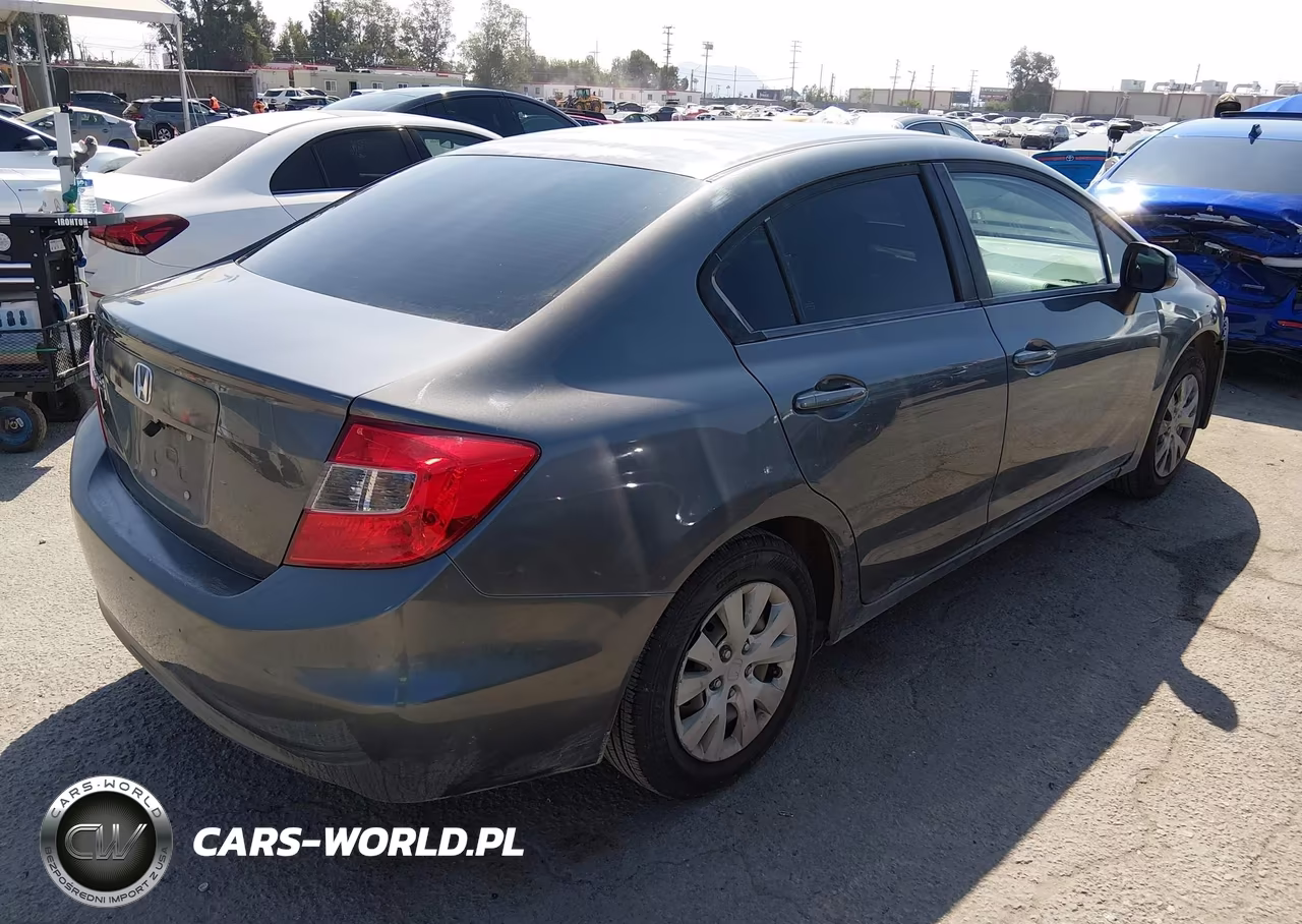 2012 Honda Civic Lx VIN:19XFB2F51CE302346 - 4