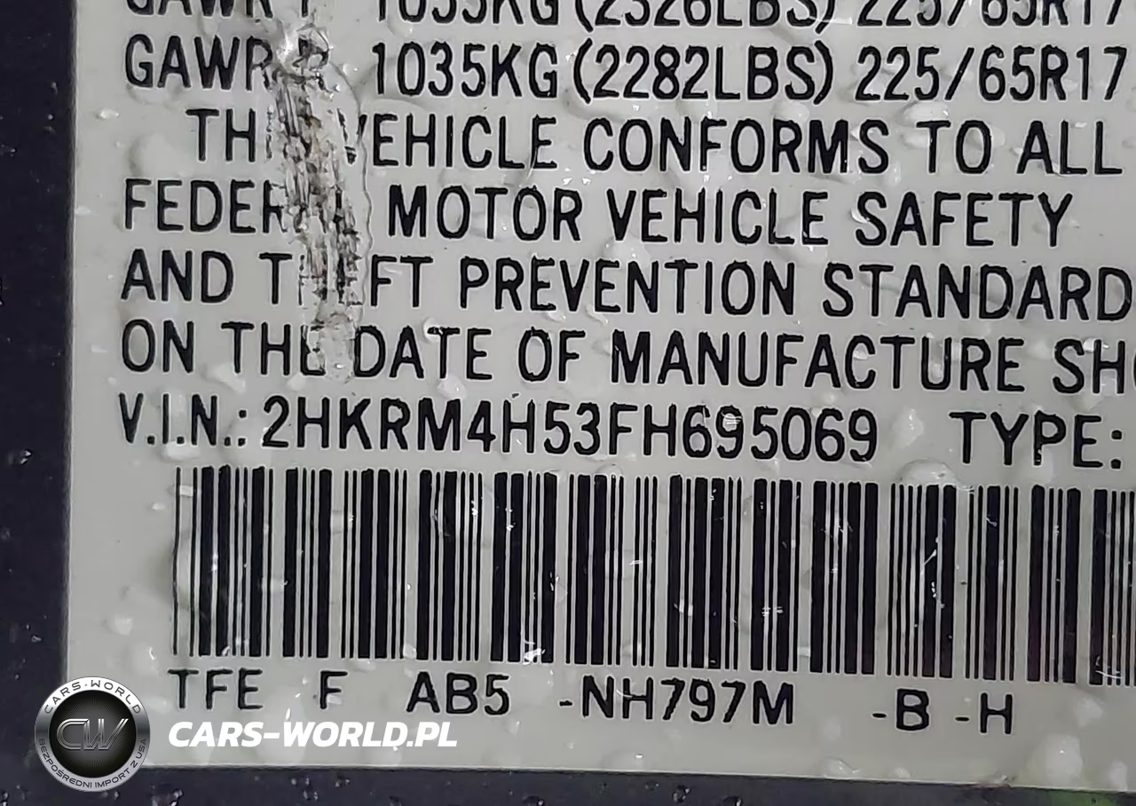 2015 Honda Cr-V Ex VIN:2HKRM4H53FH695069 - 9