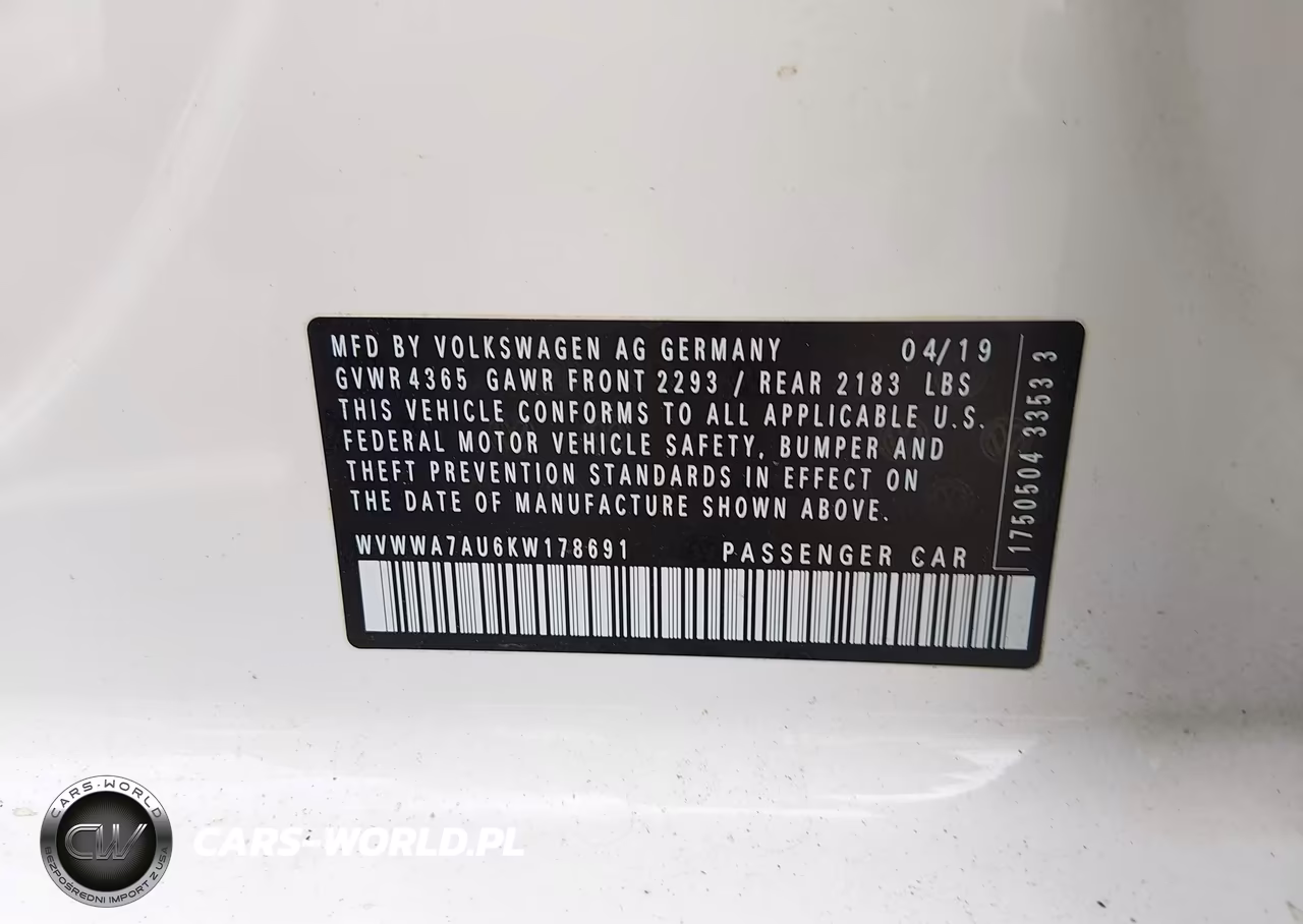 2019 Volkswagen Golf R 2.0T W-Dcc Navigation VIN:WVWWA7AU6KW178691 - 9