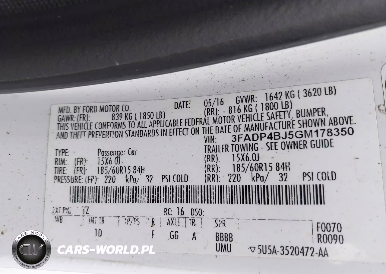 2016 Ford Fiesta Se VIN:3FADP4BJ5GM178350 - 9