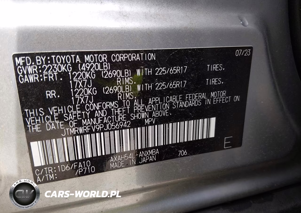 2023 Toyota Rav4 Hybrid Xle VIN:JTMRWRFV9PJ056942 - 9