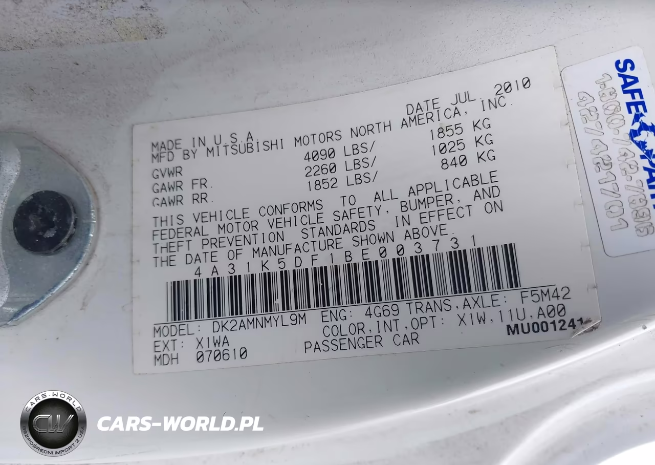 2011 Mitsubishi Eclipse Gs-Gs Sport VIN:4A31K5DF1BE003731 - 9