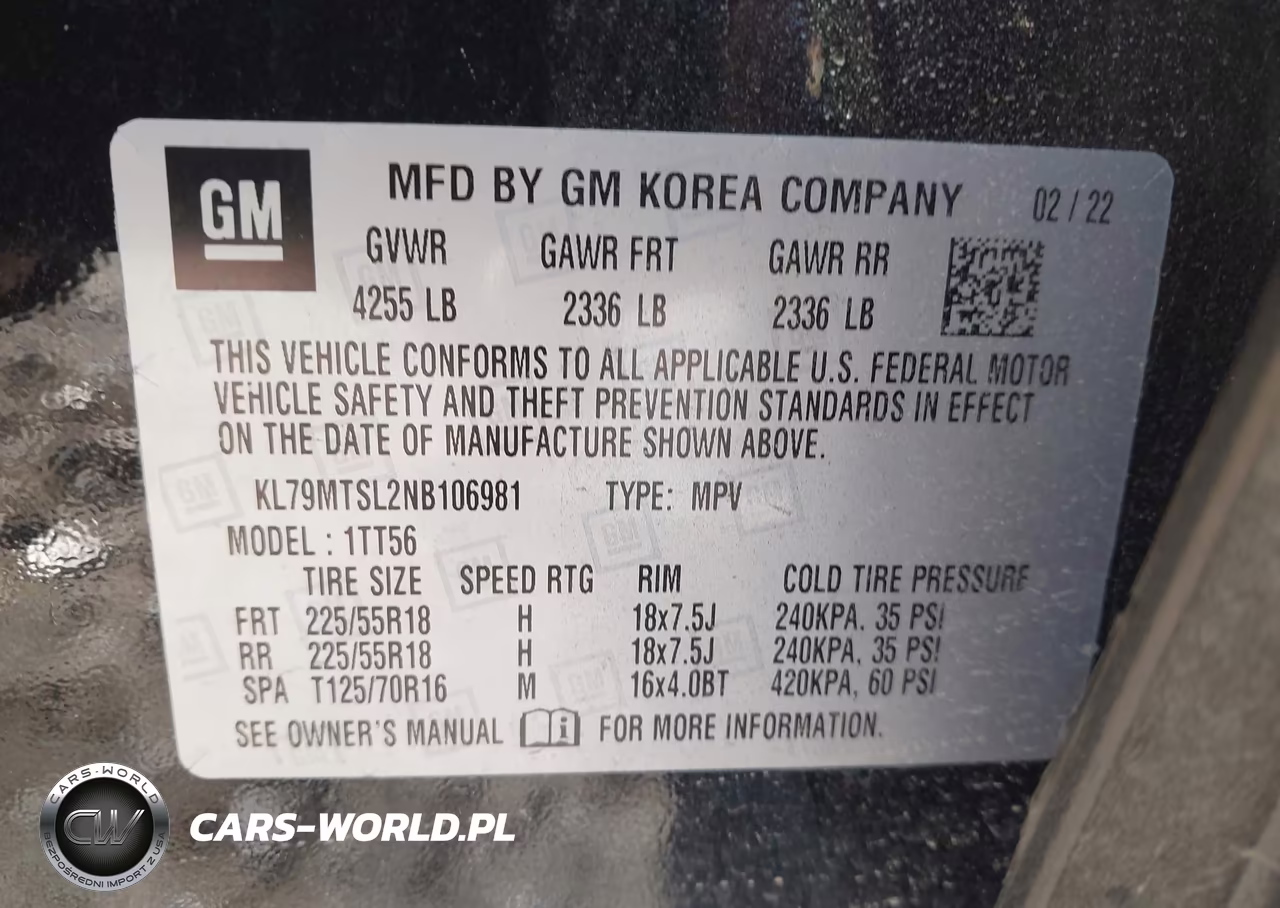 2022 Chevrolet Trailblazer Rs VIN:KL79MTSL2NB106981 - 9