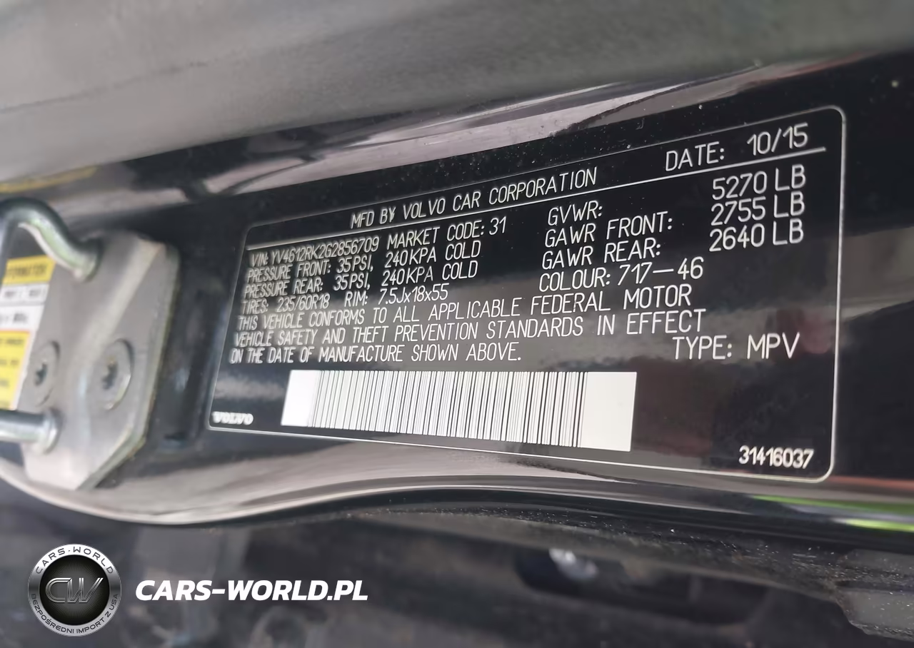 2016 Volvo Xc60 T5 Premier VIN:YV4612RK2G2856709 - 9