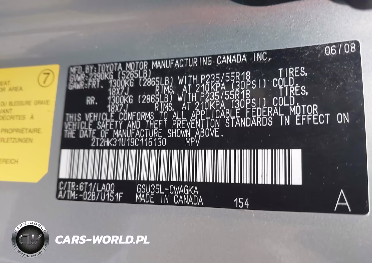 2009 Lexus Rx 350 VIN:2T2HK31U19C116130 - 9