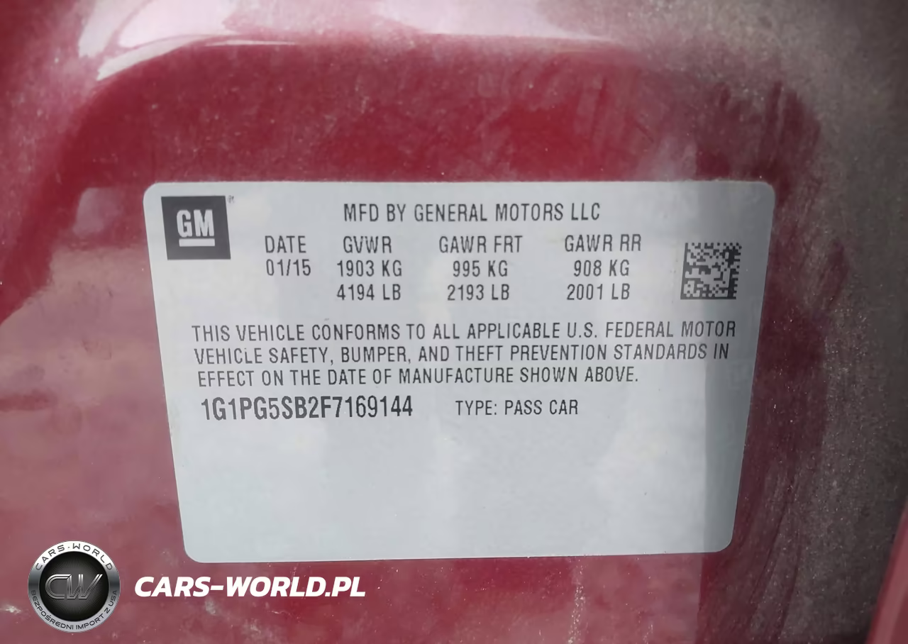 2015 Chevrolet Cruze Ltz VIN:1G1PG5SB2F7169144 - 9