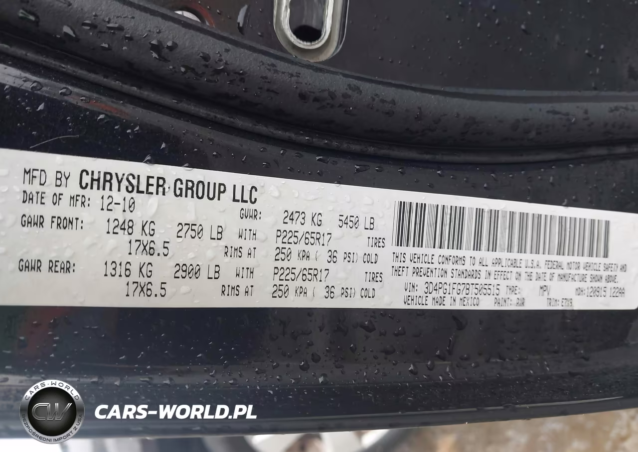 2011 Dodge Journey Mainstreet VIN:3D4PG1FG7BT505515 - 9