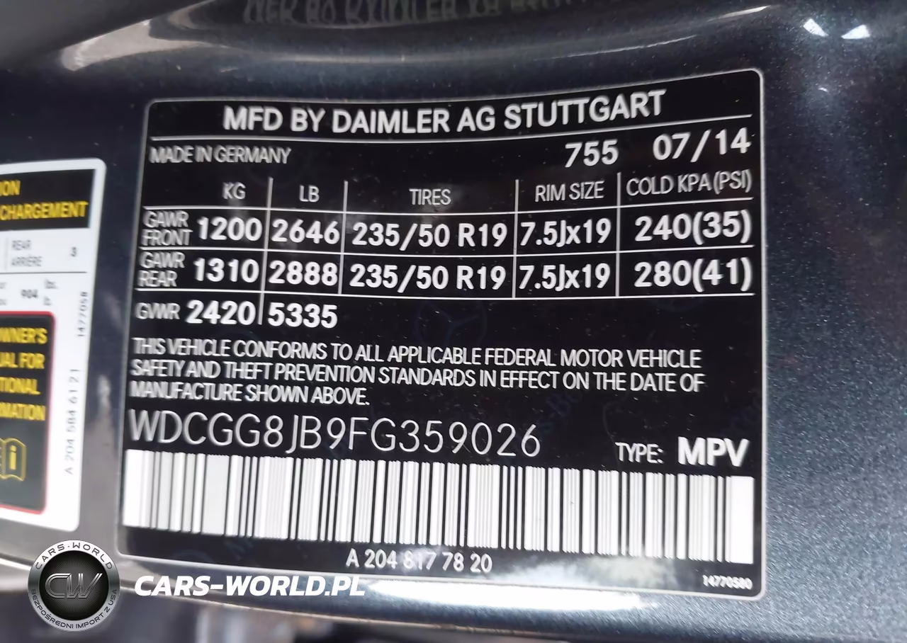 2015 Mercedes-Benz Glk 350 4Matic VIN:WDCGG8JB9FG359026 - 9