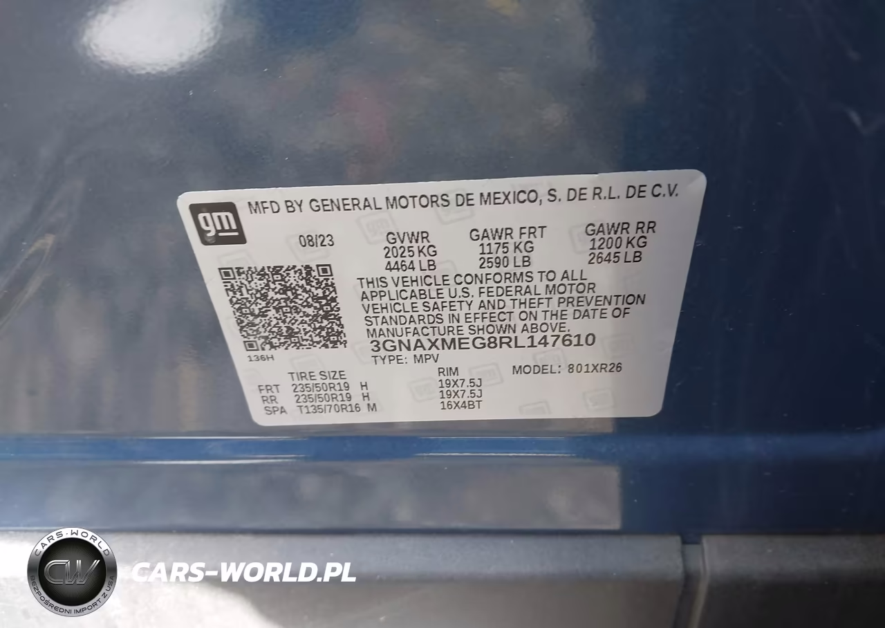 2024 Chevrolet Equinox Fwd Rs VIN:3GNAXMEG8RL147610 - 9