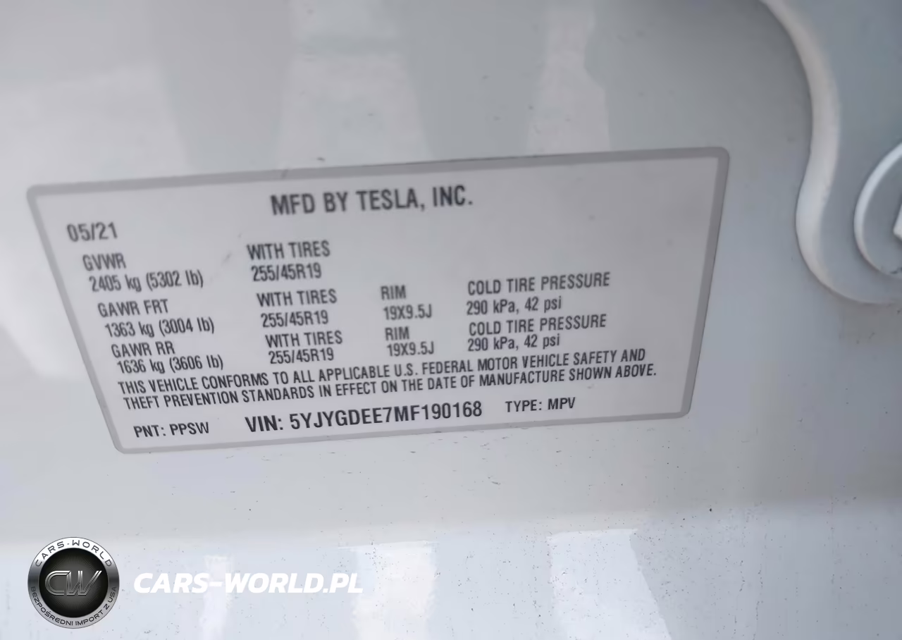 2021 Tesla Model Y Long Range Dual Motor All-Wheel Drive VIN:5YJYGDEE7MF190168 - 9