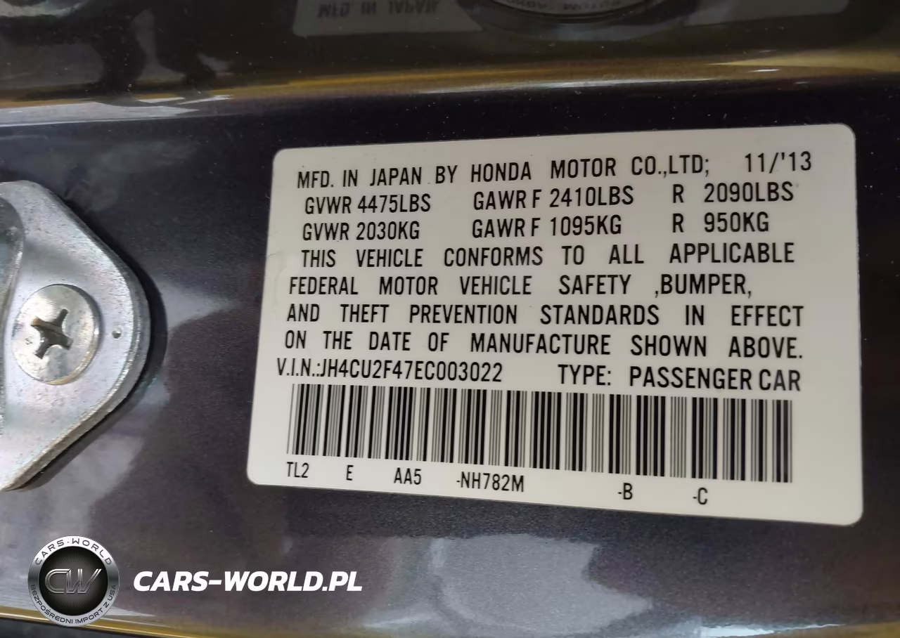 2014 Acura Tsx 2.4 VIN:JH4CU2F47EC003022 - 9