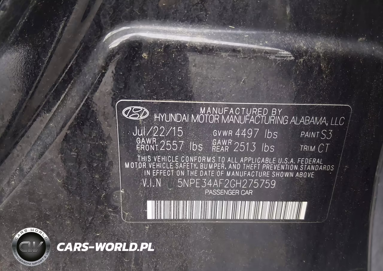 2016 Hyundai Sonata Limited VIN:5NPE34AF2GH275759 - 9