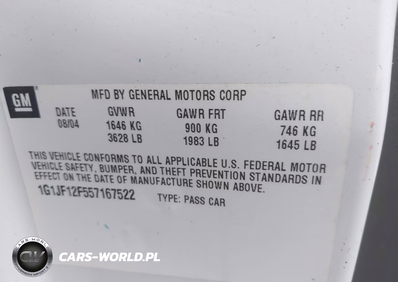 2005 Chevrolet Cavalier Ls VIN:1G1JF12F557167522 - 9