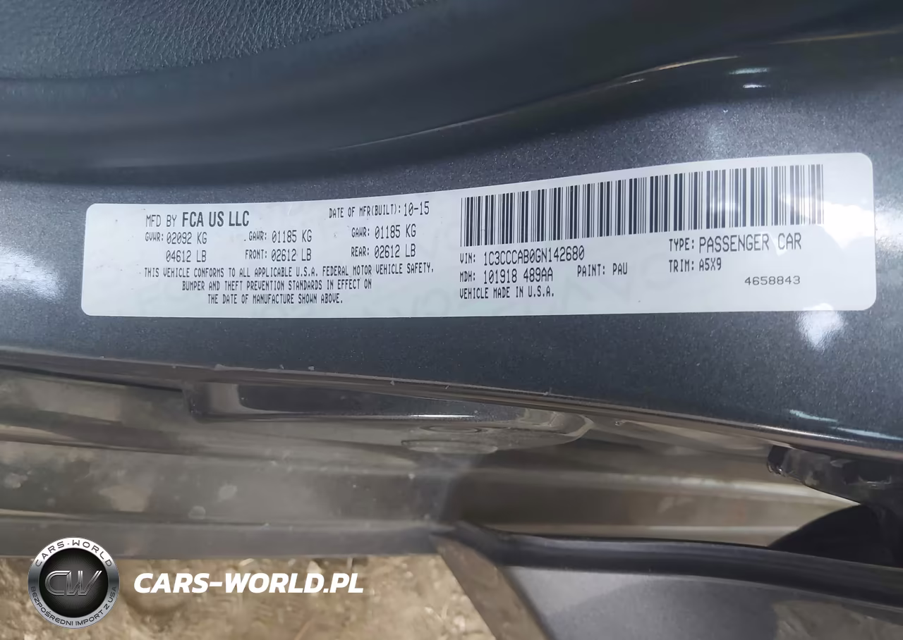 2016 Chrysler 200 Limited VIN:1C3CCCAB0GN142680 - 9