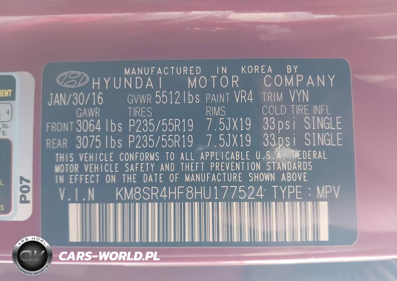 2017 Hyundai Santa Fe Limited Ultimate VIN:KM8SR4HF8HU177524 - 9